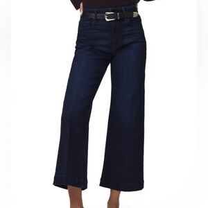 Paige Jeans Anessa Wide Leg Dark Sussex Wash High Rise Sz 27 NWOT